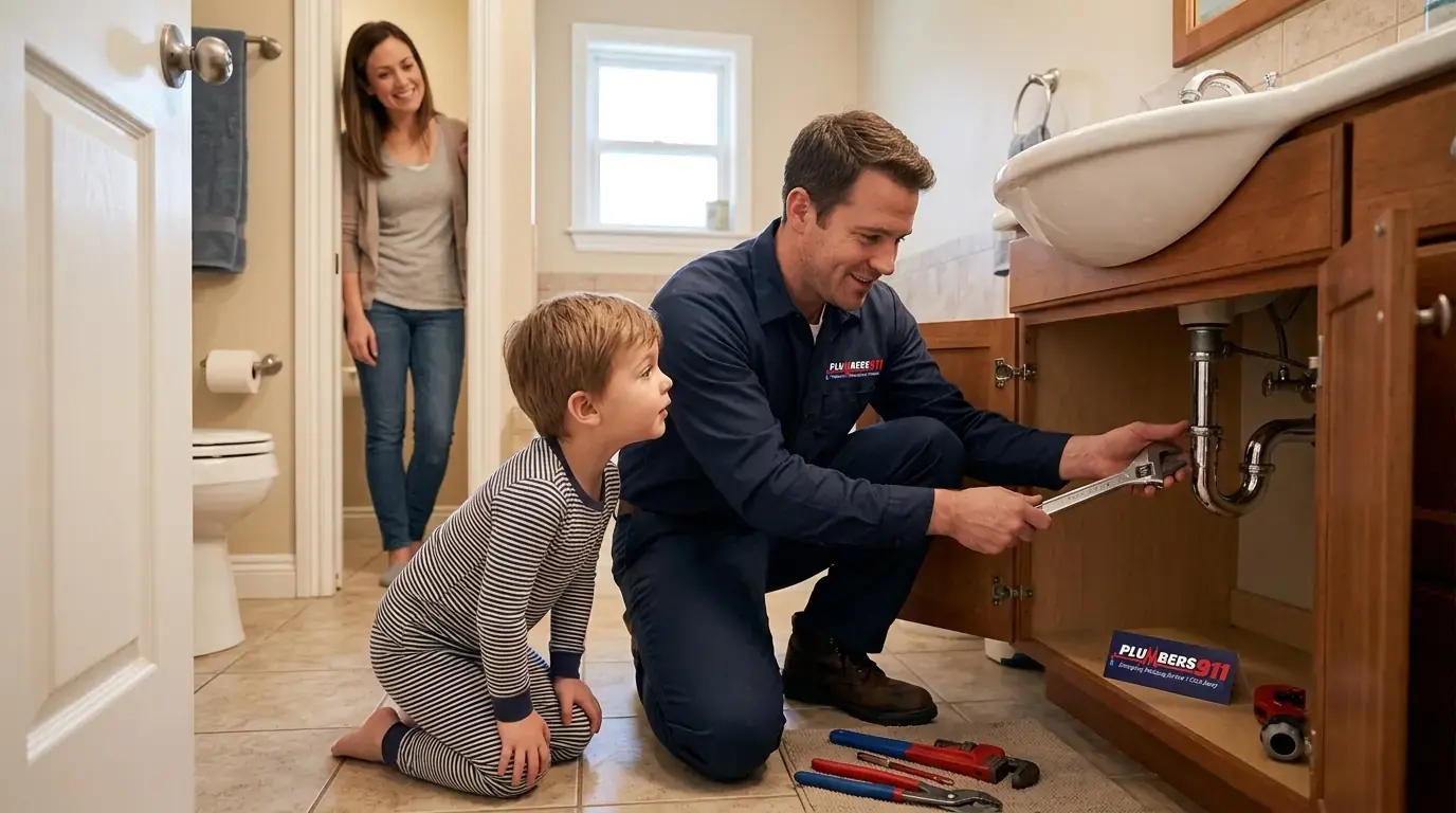 Licensed plumber at work in Plainfield, IL